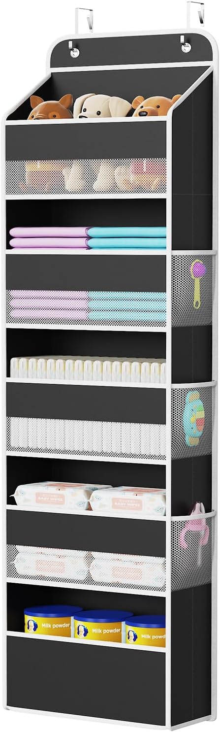 Hanging Storage Organizer Nursery Closet Cabinet Baby Storage with 5 Large