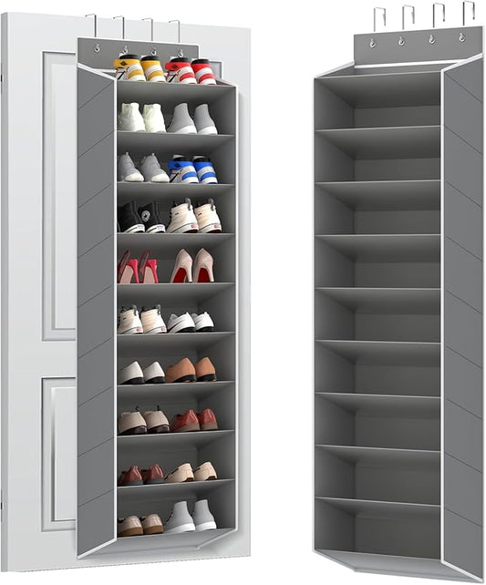 10 Tiers Large Size Over Door Shoe Organizer Storage