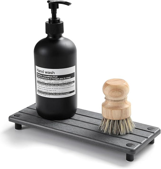 Sink Caddy Kitchen Sink Organizer, Water Absorbing Stone Tray for Sink