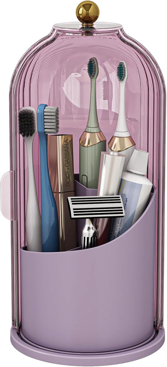 Dustproof Toothbrush Holders with Cover, All Pink