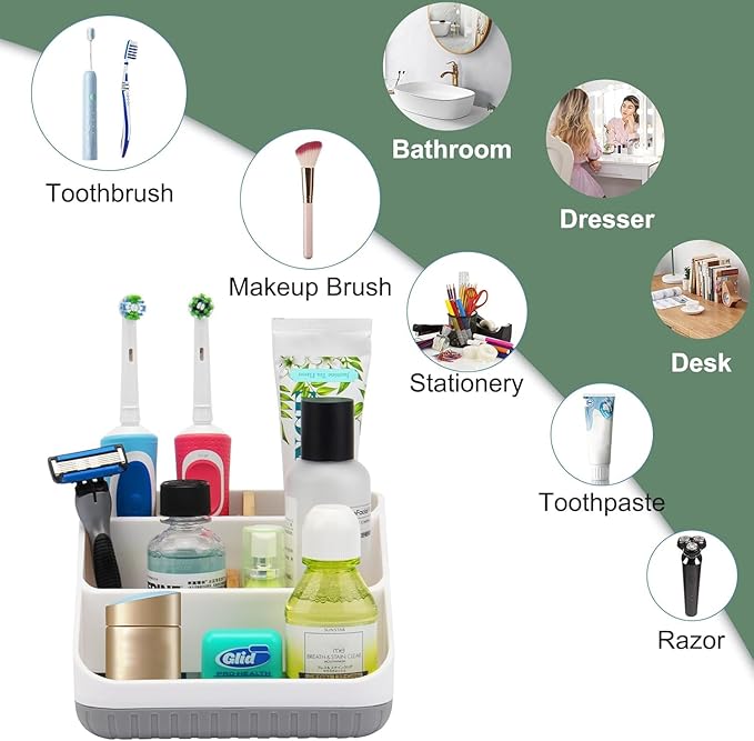 Bathroom Toothbrush Holders for Countertop