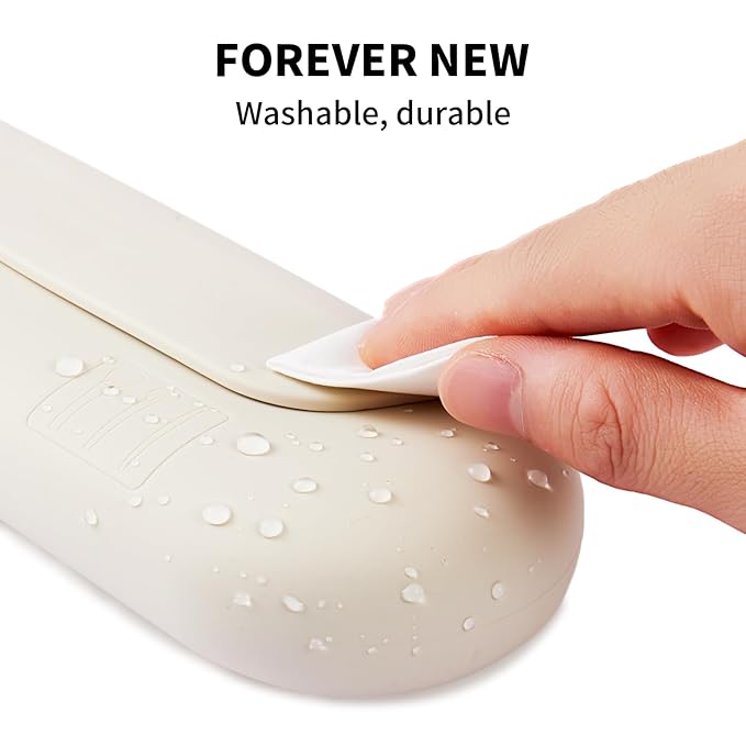 AGIKET 2 IN 1 Silicone Makeup Brush Holder with Beauty Make Up Sponge Case：Soft Portable Cosmetic Face Brushes Holder with Upgrade Anti-Fall Out Magnetic Closure - Starlight