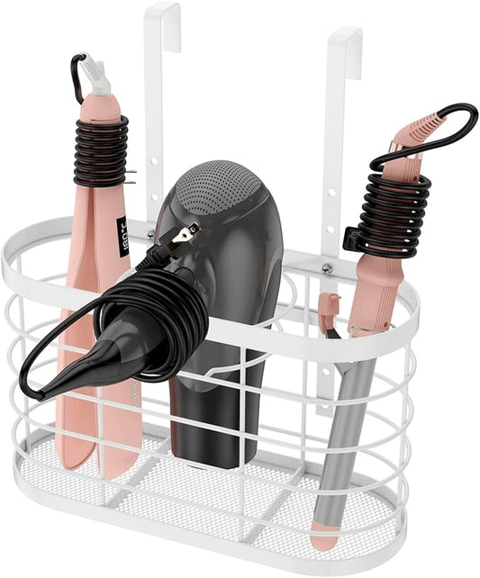 Hair Dryer Holder 3 in 1 Hair Tool Organizer Djustable Height Wall