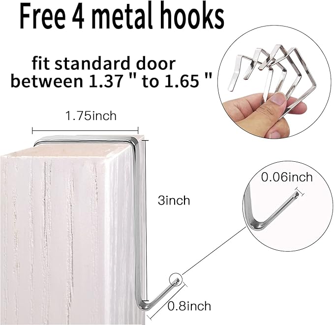 Extra Large Hanging Crystal Clear Over Door Shoe Organizer