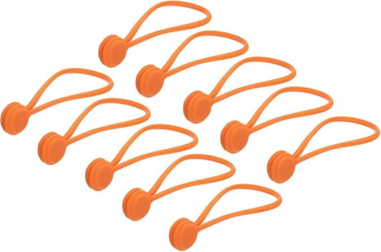 Magnetic Cable Clips 7.5 Inch x 0.6 Inch Orange Magnetic Cord Organizer Cable