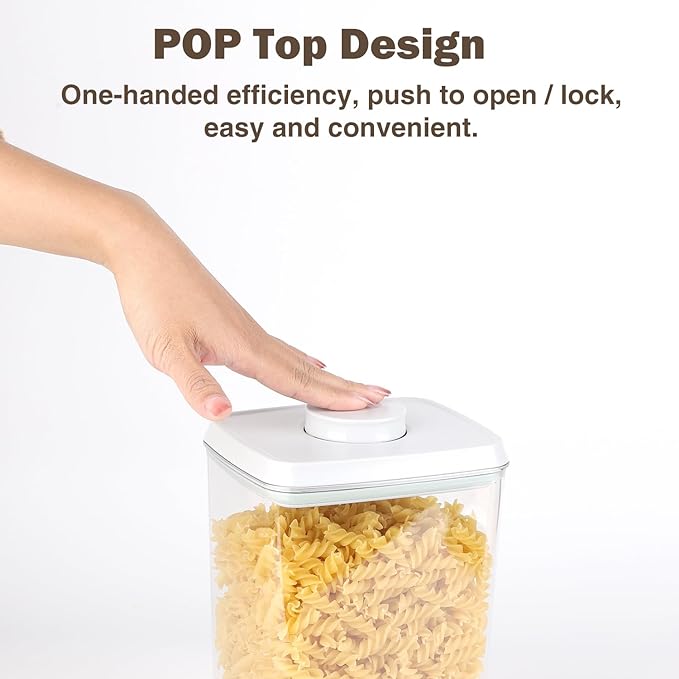 Pop Airtight Food Storage Containers Set with Lids, 1.8qt)*2