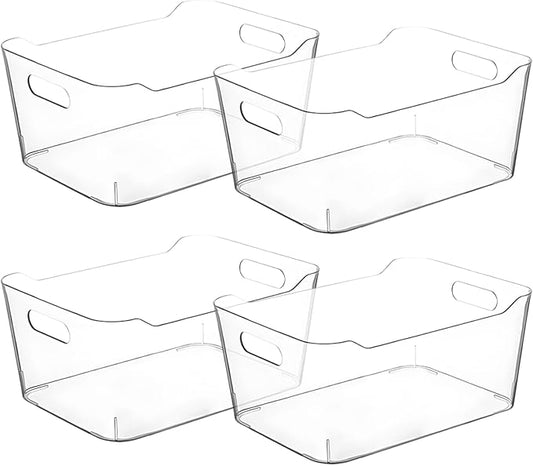 CONTROL KITCHEN Small Clear Plastic Storage Bins