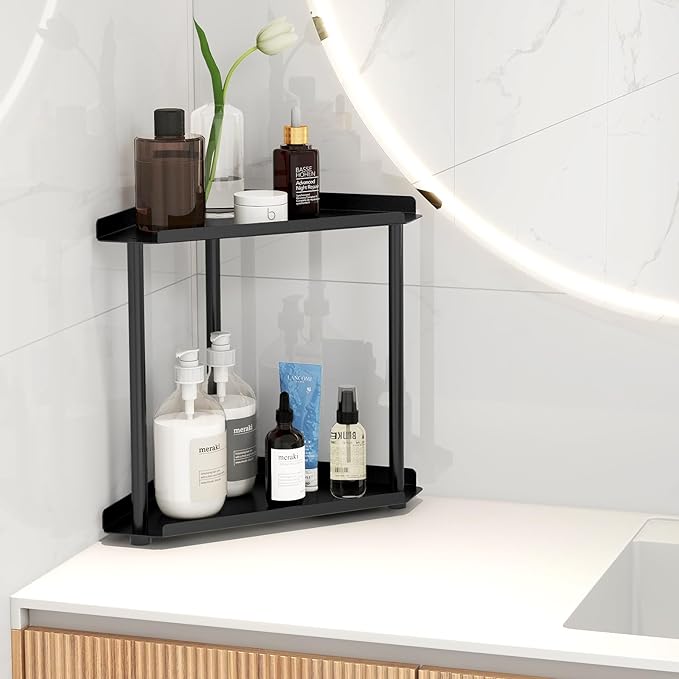 Corner Bathroom Counter Organizer, Bathroom Organizer Countertop