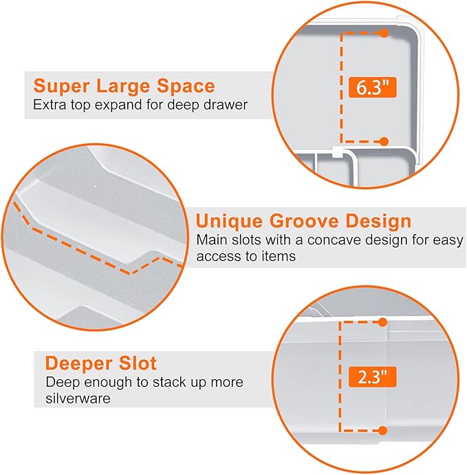 Expandable Silverware Drawer Organizer