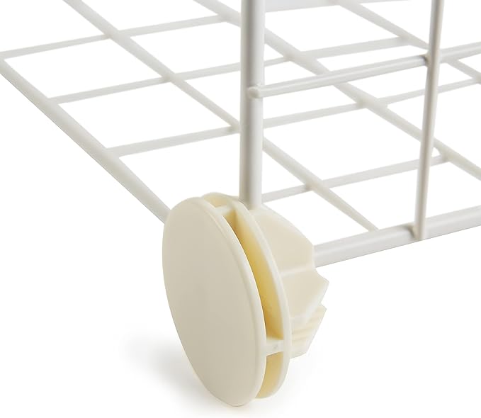 Amazon Basics Cube Wire Grid, 6-Cube, 12 x 12-Inches, White | Stackable