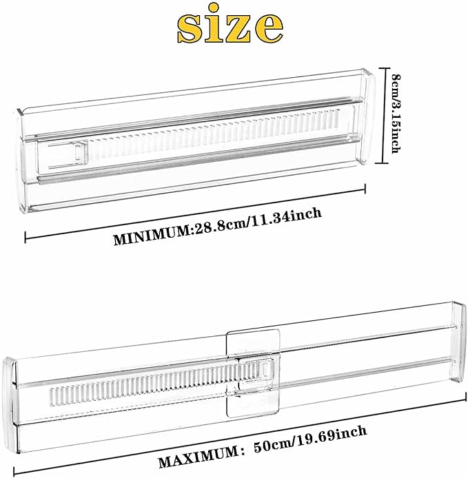 12 Pcs Drawer Dividers for Clothes