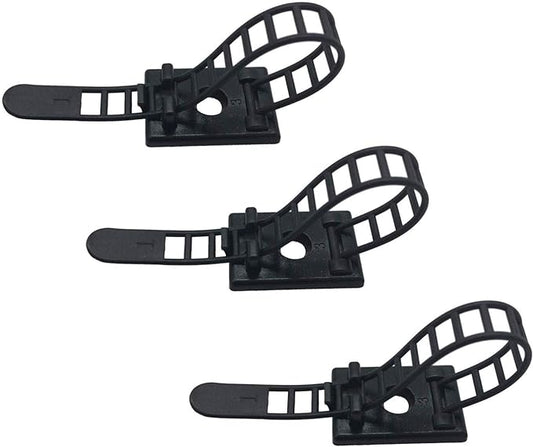 25 Pieces Desk Wire Organizer Cable Ties Zip Ties Adhesive Cord Clips Cable