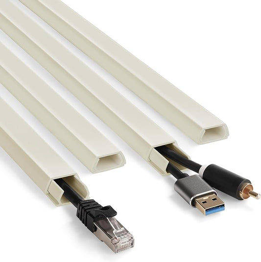 66in YCLYC Wire Covers for Cords Kit, Beige Wall Cord Hider Hide Cords
