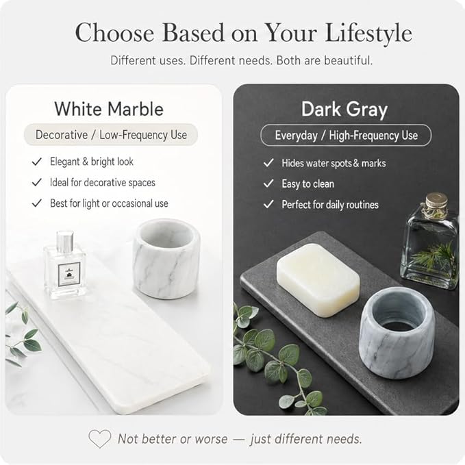 2PCS Water Absorbing Stone Drying Tray for Kitchen Counter & Bathroom Sink