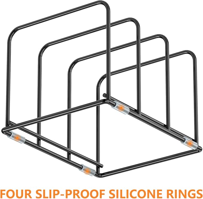 Kitchen Cabinet Organizer, Steel Cookware Rack