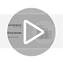 Shoe Boxes, Clear Plastic Sneaker Box, Pack of 12