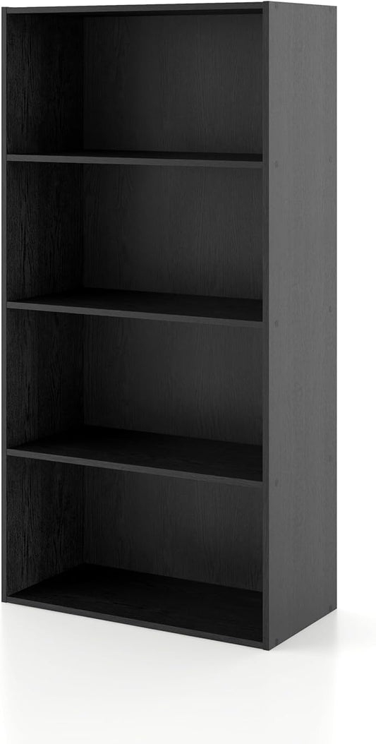 Homes, Inside + Out Apexa 4-Tier Cube Storage Organizer Shelves, Black