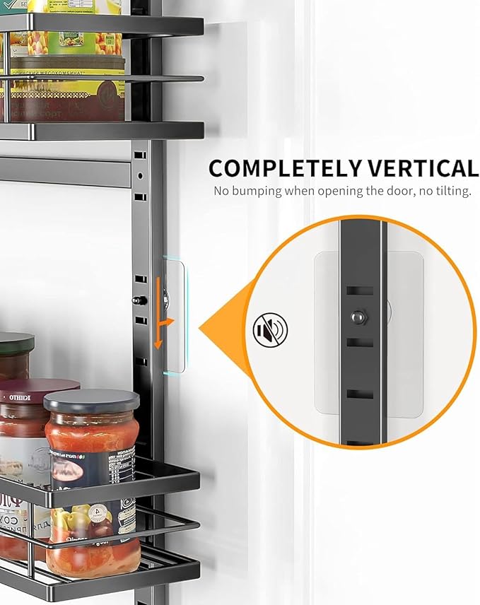 12.2"(W) Narrow 9-Tier Over The Door Pantry Organizer