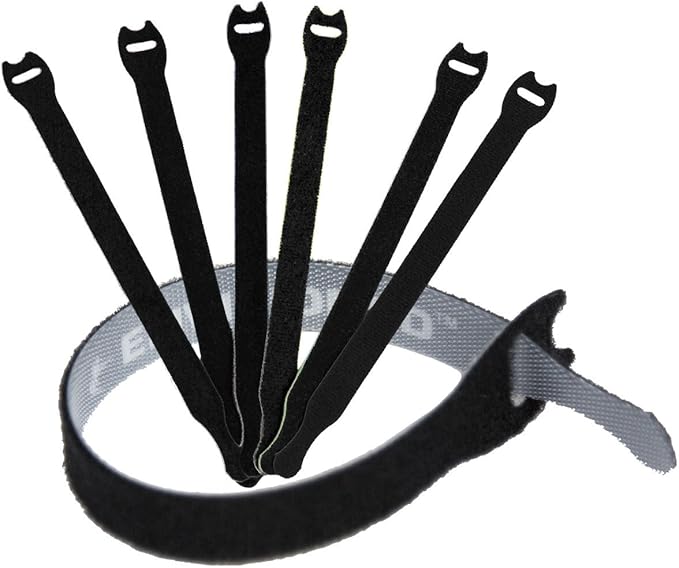 Mini Cable Clips 3M Adhesive, Multipurpose Cord and Wire Organizer for Cable Management Adjustable Large - 60 Pack Bundled with 10 Bonus Reusable Cable Ties (Black)