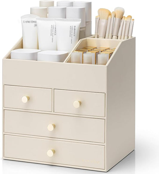 Makeup Organizer Countertop, Bedroom-Beige