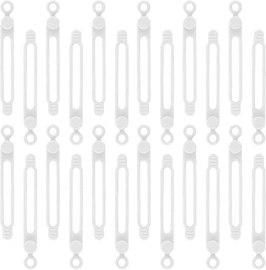 24Pcs Silicone Cable Straps, Reusable Cable Ties Management Organizer