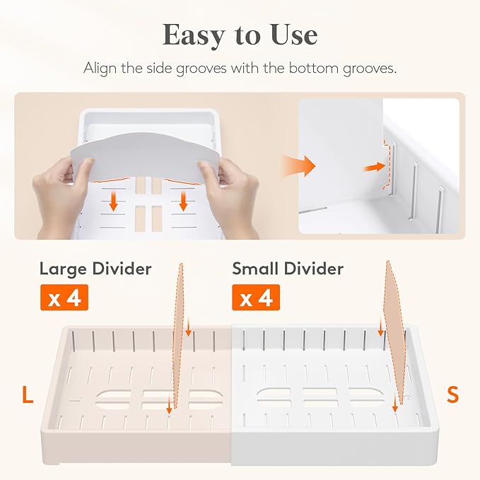 Kitchen Cabinet Organizer for Food Contanier Lid, 9.8"-17"