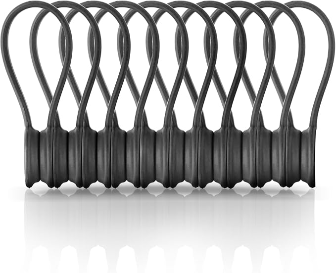 Magnetic Cable Holder, 10Pcs-Gray