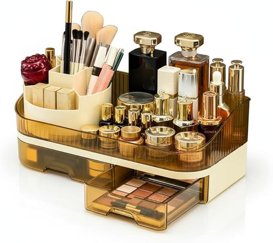 Makeup Organizer with Dual Drawers