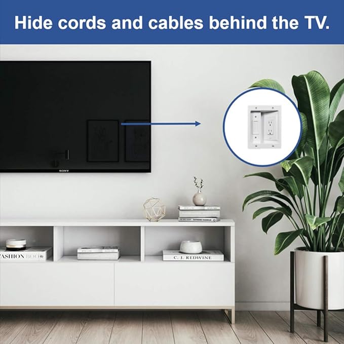 Legrand, OnQ in-Wall Cable Management Kit for Power & Low Voltage Cords
