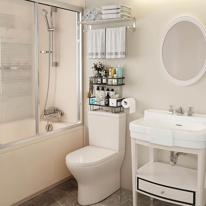 Bathroom Organizers, 2-Tier Over Toilet Storage