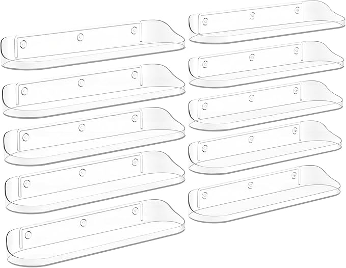 Floating Shelves for Wall, 10-Pack 15" Wall Shelves for Bathroom, Bedroom