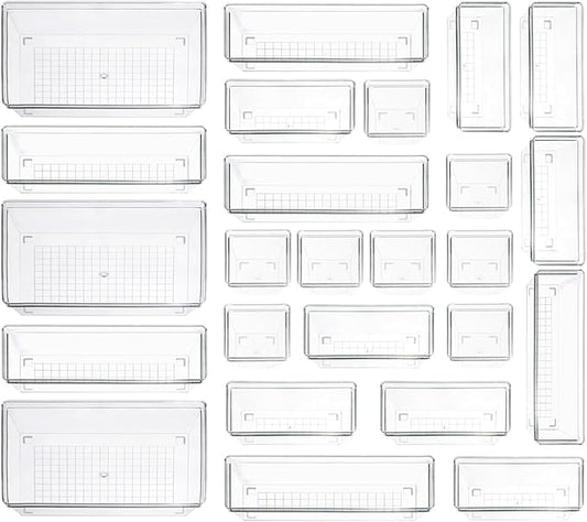 Clear Plastic Drawer Organizer Storage