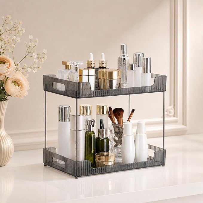 Bathroom Counter Organizer, Multi-Purpose Cosmetics Skincare Shelf