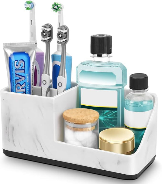 Marble Bathroom Counter Organizer