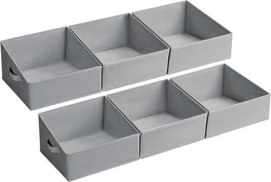 Storage Bins for Closet, Trapezoid Storage Bins with Front Handle