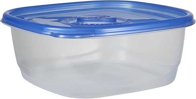 Glad GladWare XL Square Food Storage Containers with Lock Tight Lids, BPA-Free Family Size Plastic Containers for Leftovers, Meal Prep, and Freezer Storage, Dishwasher Safe, 104 Oz, 3 Count