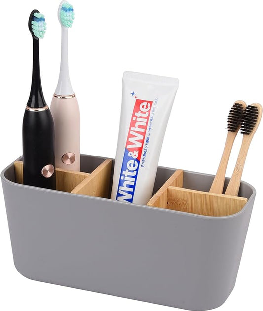 Toothbrush Holders for Bathrooms, Gray