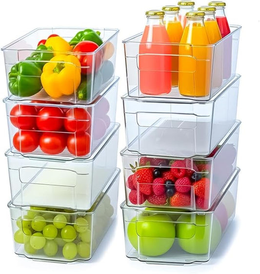 Utopia Home, Fridge & Refrigerator Organizer Bins (8 Pack)