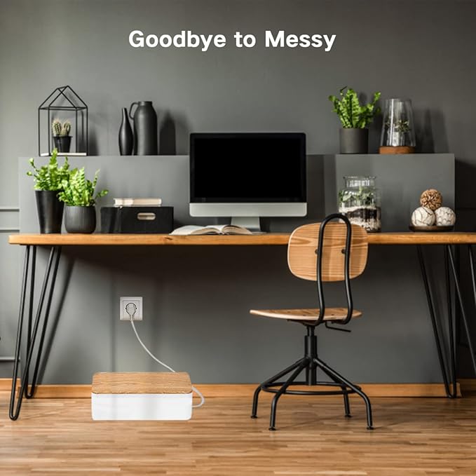 Cable Management Box Organizer, USB Hub