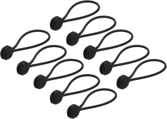 Magnetic Cable Clips 7.5 Inch x 0.6 Inch Black Magnetic Cord Organizer Cable