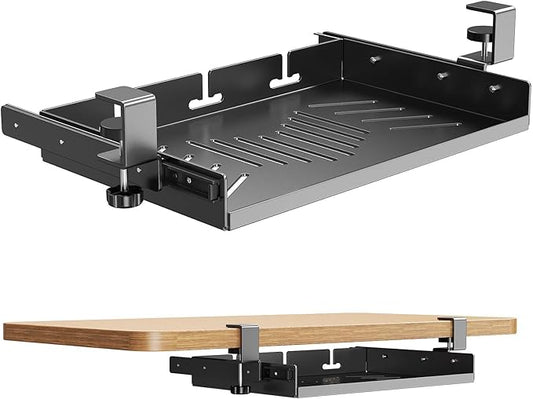 Sliding No Drill Under Desk Laptop Mount