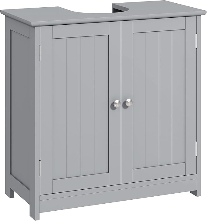 23.5" Pedestal Sink Storage Cabinet, Gray
