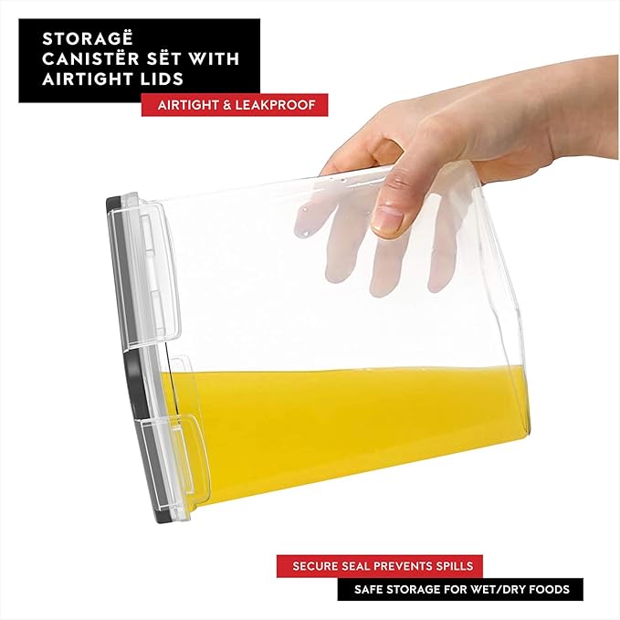 DWËLLZA KITCHEN Set of 14 Airtight Food Storage Containers for Pantry