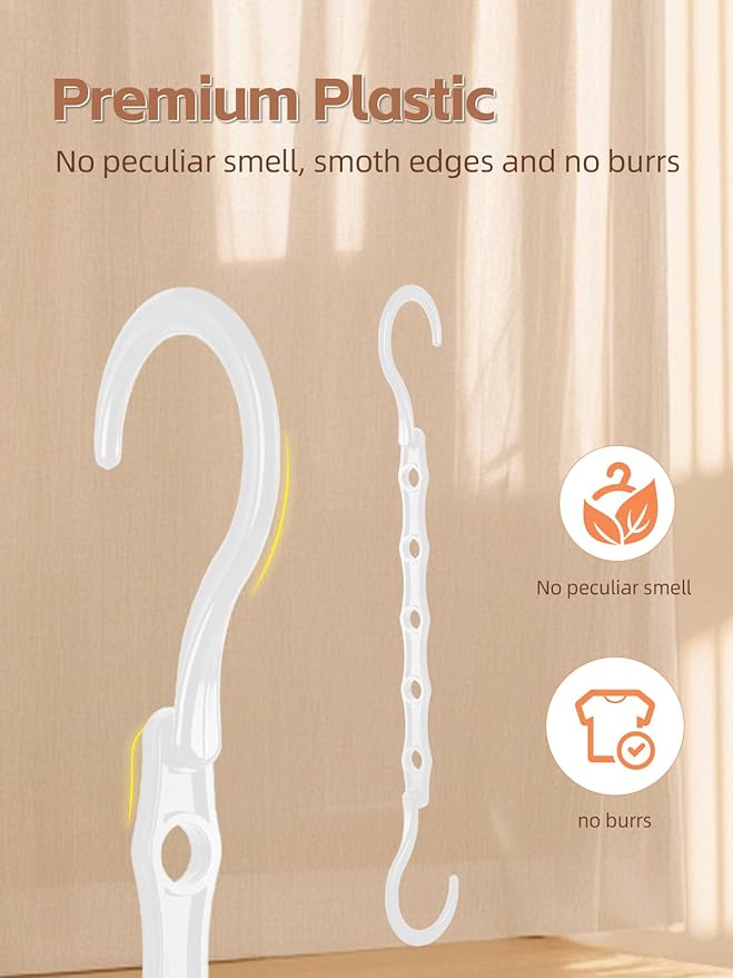 DAY White Magic Space Saving Hangers, Premium Smart Hanger Hooks