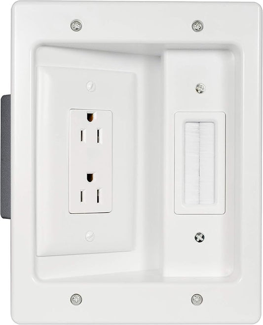 Legrand, OnQ in-Wall Cable Management Kit for Power & Low Voltage Cords