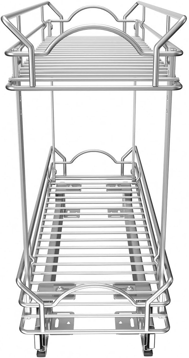 Slide Out Cabinet Organizer for Narrow Cabinet (5" W X 17" D)