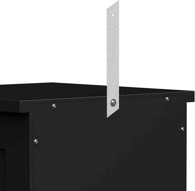 Bathroom Floor Storage Cabinet, Black