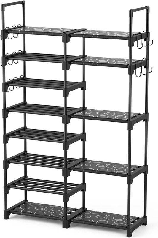 Shoe Rack Organizer, Stackable Large Shoe Stand
