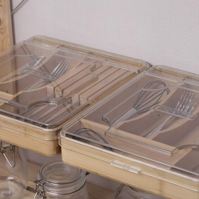 Kitchen Drawer Organizer, 13 Inch Silverware Utensil Tray Holder