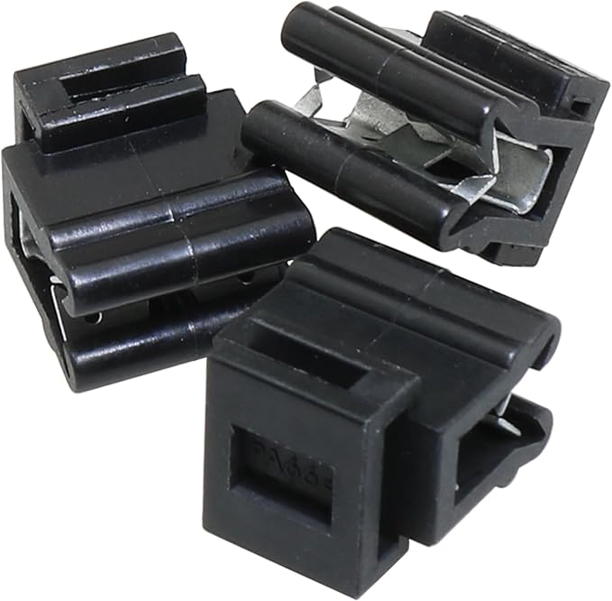 Heyous 20PCS 16x14x10mm Cable Tie Brackets Plastic Edge Mount Clip Fastener Organizer for Cord Organization